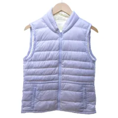 ユニクロ UNIQLO ウルトラライトダウンベスト フルジップ ナイロン 紫系 パープル系 Lサイズ