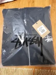 STUSSY ベーシック フードジップアップ ブラック XL 新品
