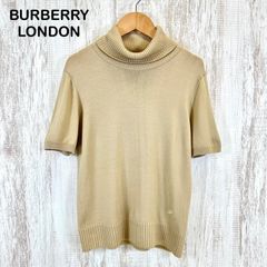 定番人気♡バーバリー 半袖ニット フロントロゴ サマーニット 綿100 