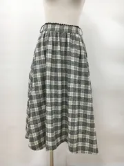 アクシーズファム axes femme フレアスカート M チェック 2601WS155