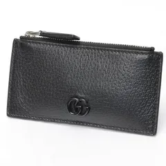 グッチ / GUCCI　GGマーモント コイン カードケース / カードホルダー　722726　レザー　ブラック 【中古】 商品番号 S-160076