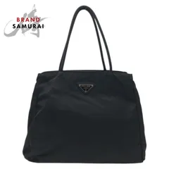 美品 PRADA プラダ テスート 三角ロゴ ブラック 黒 ナイロン ハンドバッグ トートバッグ レディース 500585【中古】