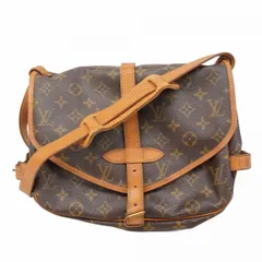【6ba0489】ルイヴィトン ショルダーバッグ モノグラム ソミュール30 M42256 ブラウン【中古】レディース