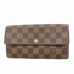 【6ba0493】ルイヴィトン 長財布 ダミエ ポルトフォイユサラ N61734 エベヌ【中古】レディース