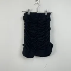 ブラック シャーリング ミニスカート / FREE サイズ