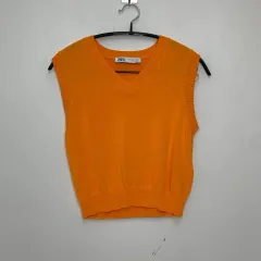 ザラ クロップド ニット ベスト (S)