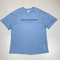 KAPITAL Radio Tunes スカイブルー レタリング 半袖 Tシャツ L