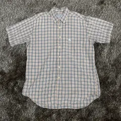 BURBERRY バーバリー 90s ノヴァチェック ポケット半袖シャツ L (41)
