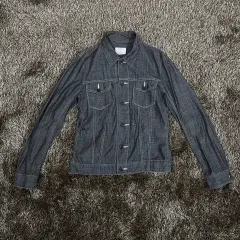 ユニクロ UNIQLO ブラックデニム トラッカー ジャケット M