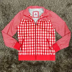 le coq sportif ゴルフ レッド CHECK ウィンドブレーカー ジャケット S(85)