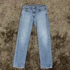 リーバイス 502 ミッドウォッシュ レギュラー テーパード デニムパンツ W32 L32