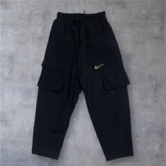 ナイキ NIKE ブラック カーゴ ワイド トレーナー パンツ XS