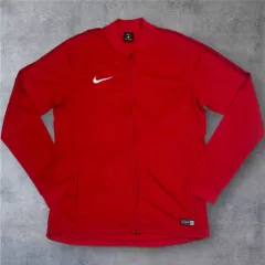 ナイキ NIKE レッド ドライフィット フットボール トレーナー ジップアップ L