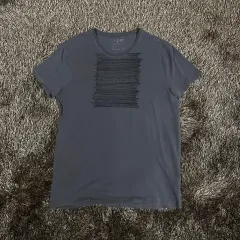 Calvin Klein チャコール モザイク プリンティング 半袖 Tシャツ XL