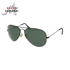 美品 Ray-Ban レイバン ヴィンテージ アビエーター ボシュロム ティアドロップ ブラック グリーン メタル 58□14 サングラス 506758【中古】