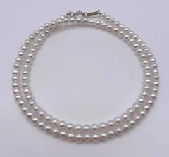 AAAAランク✨ラウンド ベビーパール 淡水パール 約3.5~3.8mm , 40cm長 ,925純銀金具