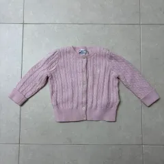 ドール 赤ちゃん ポロ カーディガン ベビーピンク 12m