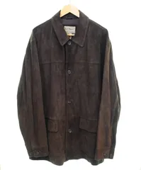 エルエルビーン L.L.Bean 90's SUEDE LEATHER CARCOAT スエード カー コート 本革 レザー カバーオール ハンティング  XXLARGE REGULAR ジャケット ブラウン 103MT-3898
