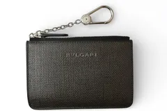 ブルガリ コインケース/キーホルダー/キーポーチ BVLGARI キーチェーン付 グレー【中古】