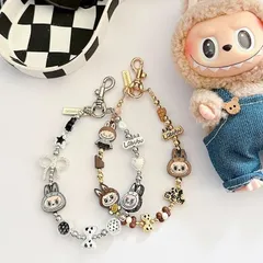 LABUBU ラブブ キーホルダー チャーム ストラップ バッグチャーム アクセサリー 推し活 グッズ 可愛い