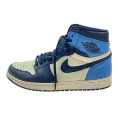 ナイキ 555088-140 Air Jordan 1 Retro High OG Obsidian/University Blue エアジョーダン1 レトロ ハイ OG オブシディアン/ユニバーシティ ブルー ハイカットスニーカー 28.5cm【中古】