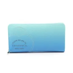 ティファニー TIFFANY＆CO ラウンド長財布 リターン トゥ ティファニー ブルーグラデーション レザー ハートロゴ ラウンド長財布 レディース 未使用のサムネイル