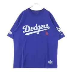 NEW ERA (ニューエラ) ×MLB S/S LOSDOD RYL GR8 ロサンゼルスドジャース クルーネック 半袖Tシャツ ブルー