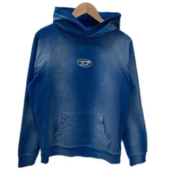 ディーゼル DIESEL シルバーロゴ ラグラン sroxthood パーカ ブルー 16Yサイズ 201MT-5214