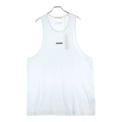FEAR OF GOD ESSENTIALS (フィアオブゴッド エッセンシャルズ) Vintage Fit フロントラバーロゴ タンクトップ ホワイト