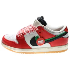 NIKE SB (ナイキエスビー) ×Frame Skate DUNK LOW PRO QS Habibi CT2550-600 フレイムスケート ダンク ハビビ ローカットスニーカー シューズ ホワイト/レッド US8/26.0cm