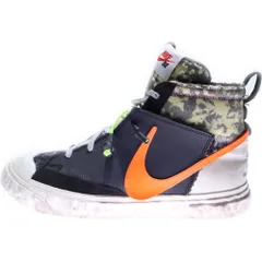 NIKE (ナイキ) ×READYMADE BLAZER MID CZ3589-001 レディメイド ブレーザー ミッドカットスニーカー ブラック/ホワイト/オレンジ US8/26cm