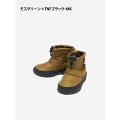 ザ・ノース・フェイス　 キッズ　シューズ　ヌプシ ブーティ ロゴ ショート NFJ52280　モスグリーン×TNFブラック(MK)　18.0cm/20.0cm/22.0cm