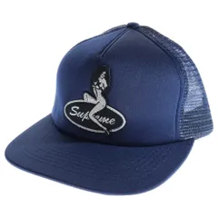 SUPREME (シュプリーム) 25AW Pinup Mesh Back 5-Panel ピンアップ 5パネルメッシュキャップ 帽子 ネイビー