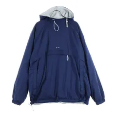 NIKE (ナイキ) 00s Reversible Fleece Jacket リバーシブル ハーフジップ ジャケット アノラックパーカ ネイビー