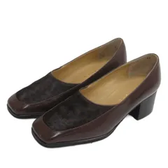 CASTING パンプス ハラコ レオパード柄 ブラウン 22cm ■GY99