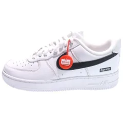 NIKE (ナイキ) ×SUPREME AIR FORCE 1 LOW シュプリーム エア フォース 1 ローカットスニーカー ホワイト/ブラック US8.5/26.5cm CU9225-102