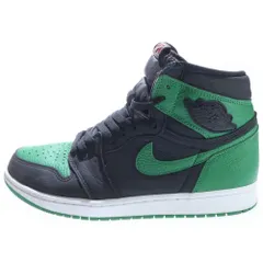 NIKE (ナイキ) AIR JORDAN 1 RETRO HIGH OG PINE GREEN 555088-030 エアジョーダン1 パイングリーン ハイカットスニーカー ブラック/グリーン US9.5/27.5cm