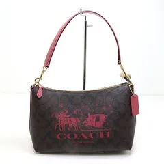 コーチ COACH クララ ショルダー バッグ アウトレット CN686 2WAY ホース アンド スレイ【中古】Sランク