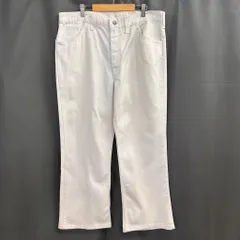 70s~ Lee フレアデニム ブーツカット ホワイト アイボリー No.T209