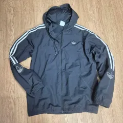 adidas アディダス 불꽃 ウィンドブレーカー ブラック