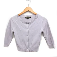 エミリアウィズ EmiriaWiz ニット カーディガン 丸首 無地 F グレー 灰 /FT35