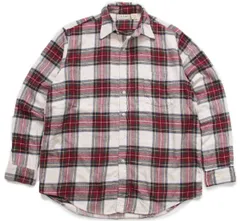 90s USA製 L.L.Bean タータンチェック コットン ライトネルシャツ L★オールド ビンテージ アウトドア キャンプ フランネル ビッグサイズ