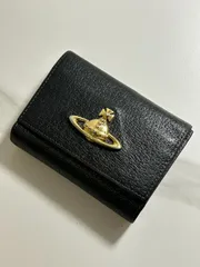 【Vivienne Westwood】ヴィヴィアンウエストウッド 三つ折り レザー　ブラック