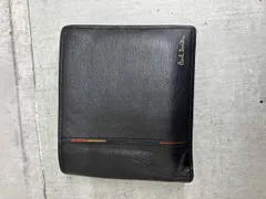 PAUL SMITH 二つ折り財布 牛革 マルチカラーライン ブラック