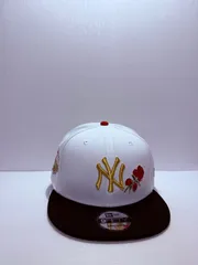 Newera ニューヨークヤンキース ワールドシリーズ1999 ローズ刺繍 9fifty スナップバックキャップ ツートンカラー