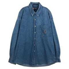 古着 ラルフローレン Ralph Lauren CHAPS チャップス 長袖 ボタンダウンデニムシャツ メンズL相当/eaa611095