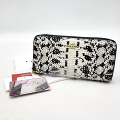 【中古品】COACH コーチ 3659 PYTHON PATTERN パターン ラウンドファスナー 長財布 財布 【181-260207-cs-03-izu】