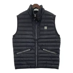 STONE ISLAND ストーンアイランド ダウンベスト ジャケット ブルゾン 7115G0225 ロゴ メンズ XLサイズ ブラック アウター DM17945■