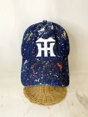 NEW ERA ニューエラ 阪神タイガース 59FIFTY スプラッシュペイント デニム キャップ 帽子 カラー: ブルー