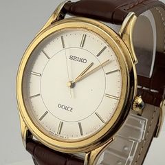 SEIKO ドルチェ ヴィンテージ クオーツ 高級 腕時計 コンビカラー 稼働